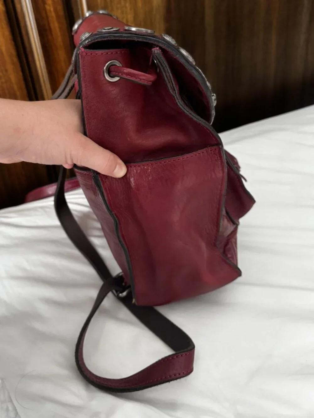 Patricia Nash Renaissance Coin Jovanna Backpack Burgundy